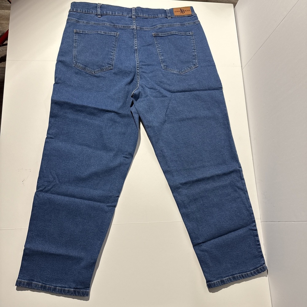 John Blair Mens Blue Jeans 42x30 Classic Fit Straight Leg Denim Pants - Picture 6 of 7